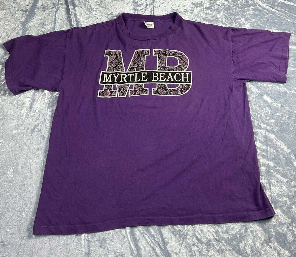 Danaggers Myrtle Beach Graphic T-Shirt Purple XL